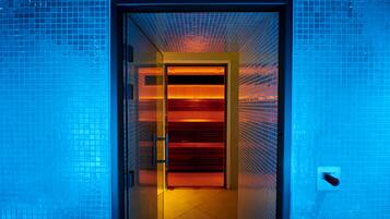 Sauna, steam room, body treatments, aromatherapy, hot stone massages
