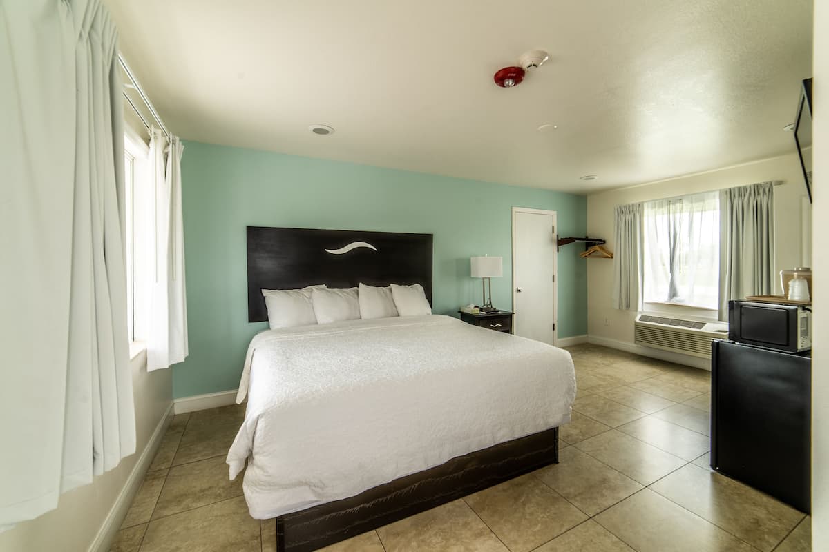 Chambre, 1 trÚs grand lit, accessible aux personnes à mobilité réduite | 2 chambres, couette en duvet d'oie, bureau