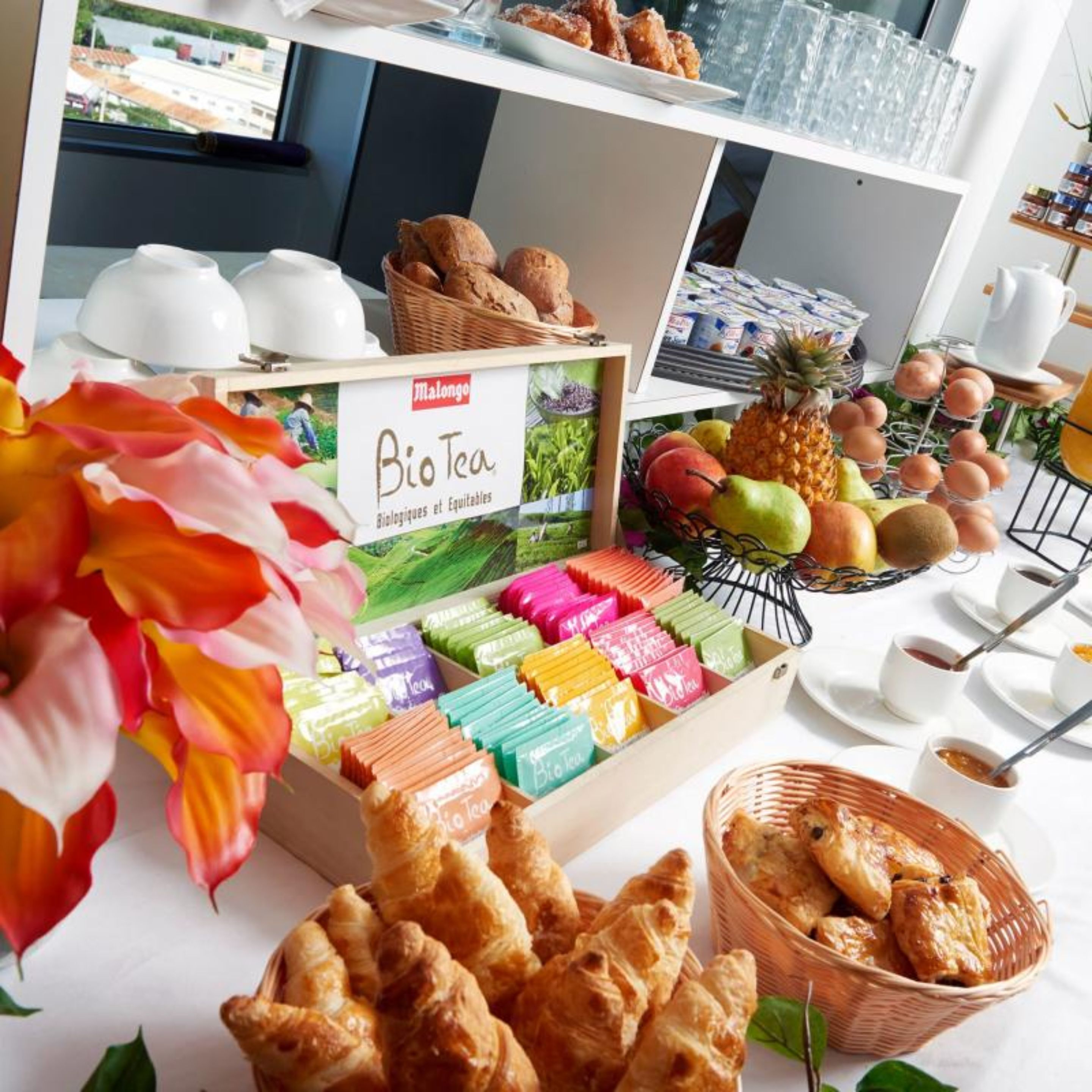 Dagelijks continentaal ontbijt (XPF 1650 per persoon)