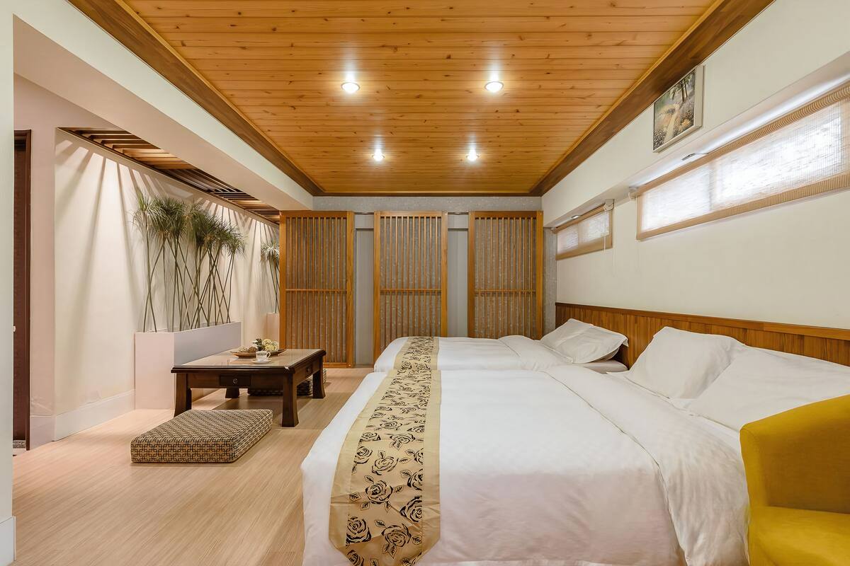Premium bedding, down duvets, individually decorated
