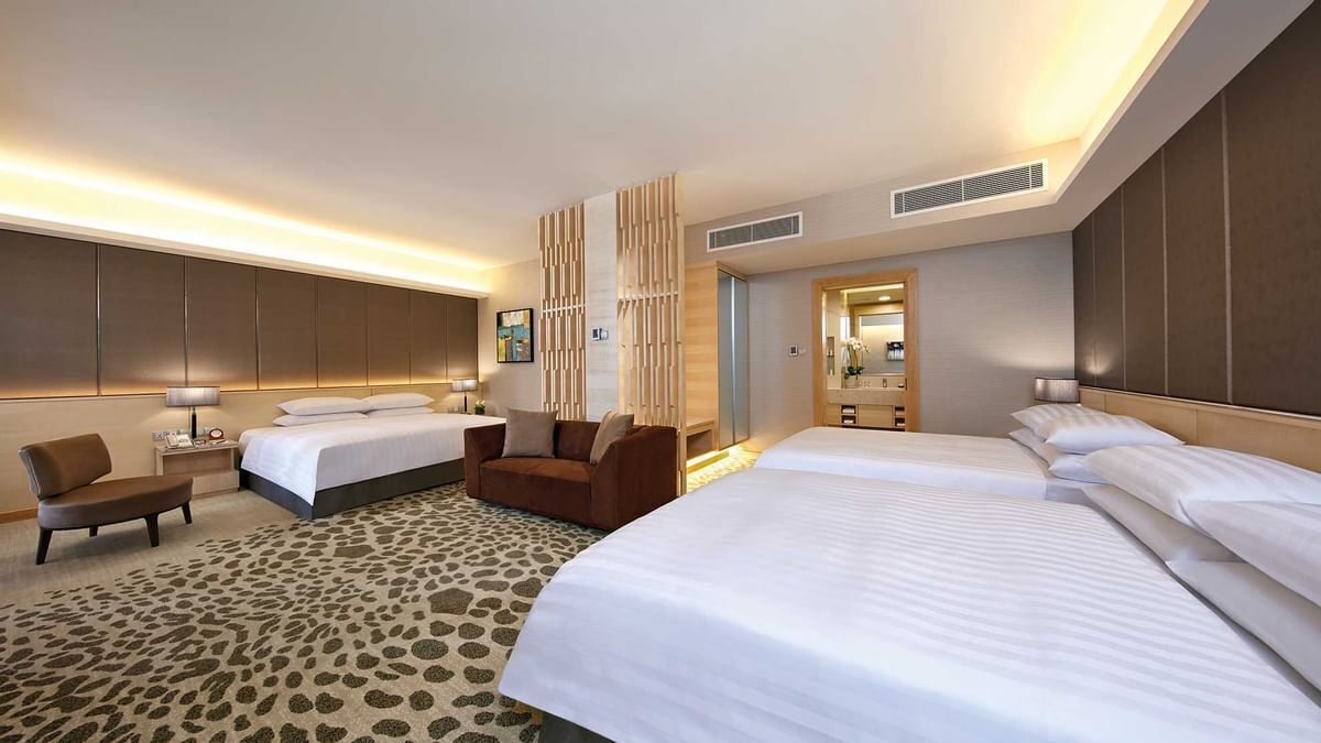 family suite, 1 bedroom, 2 bathrooms | in-room safe, desk, soundproofing, iron/ironing board