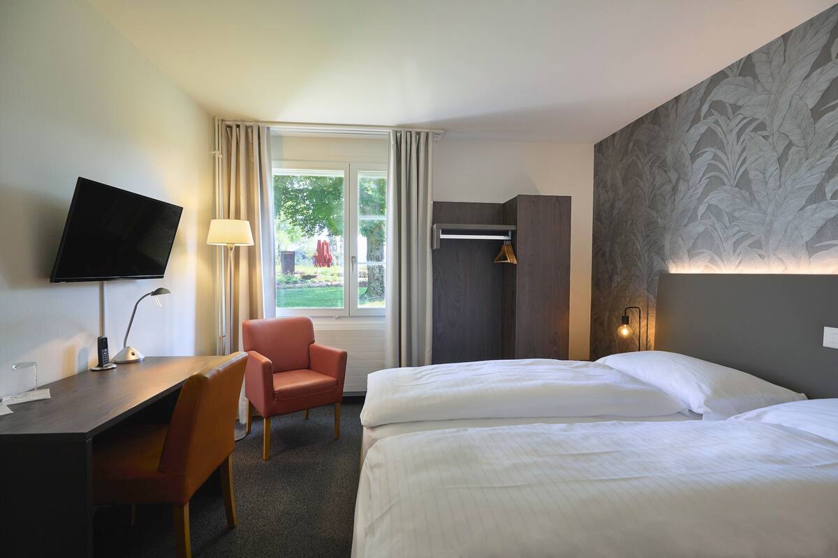 classic double room | 1 bedroom, desk, laptop workspace, iron/ironing board