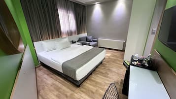 Ropa de cama de alta calidad y minibar