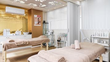 Body treatments, body wraps, body scrubs, facials