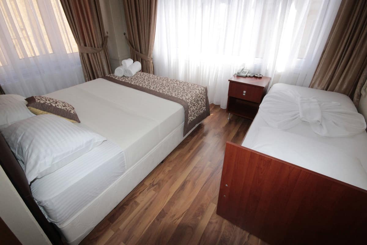 In-room safe, soundproofing, iron/ironing board (on request)
