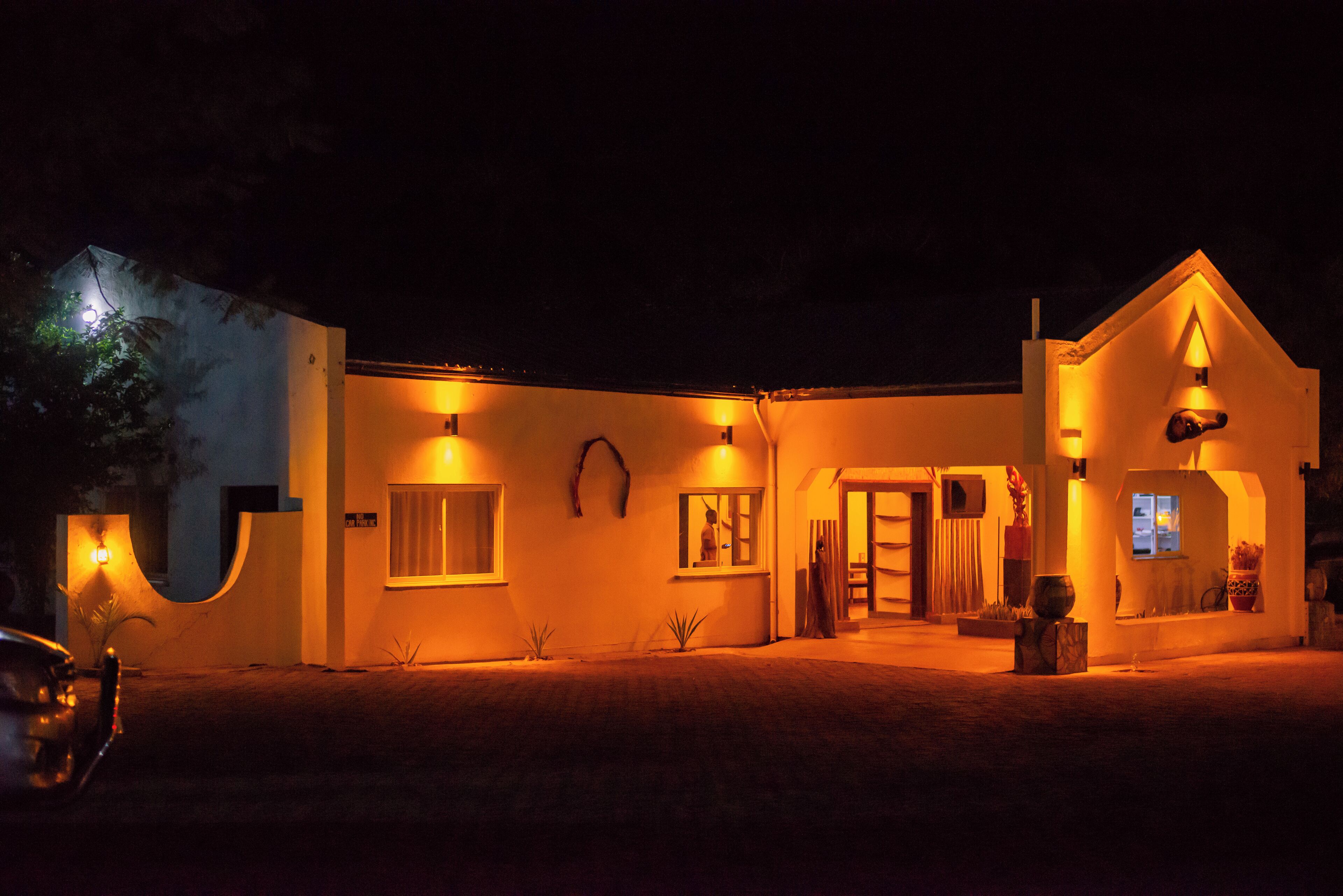 Front of property – evening/night