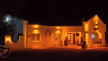 Front of property – evening/night