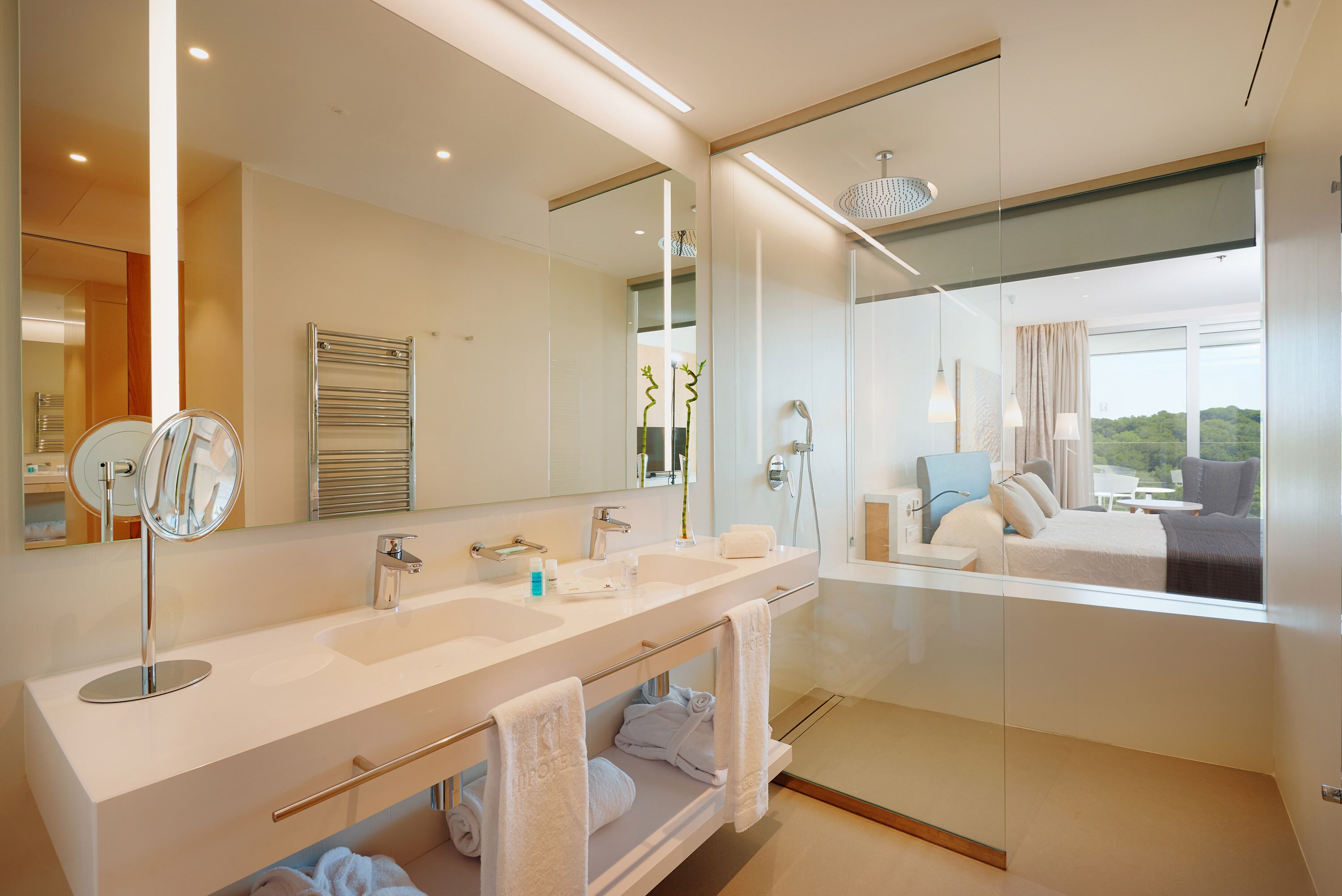 free toiletries, hair dryer, towels