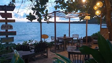 Breakfast, lunch, dinner served; Brazilian cuisine