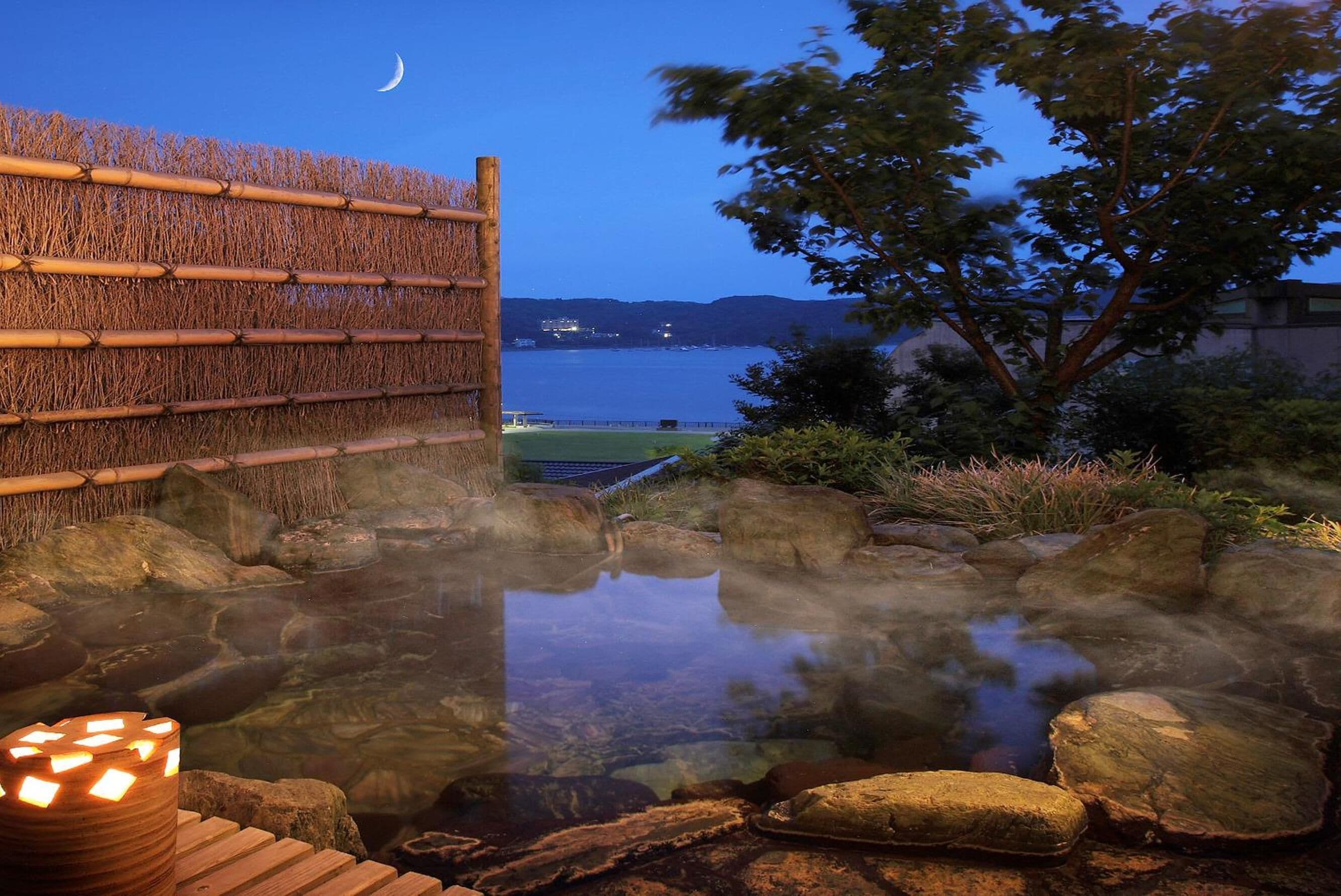 hot springs/mineral springs, aromatherapy, facials, reflexology