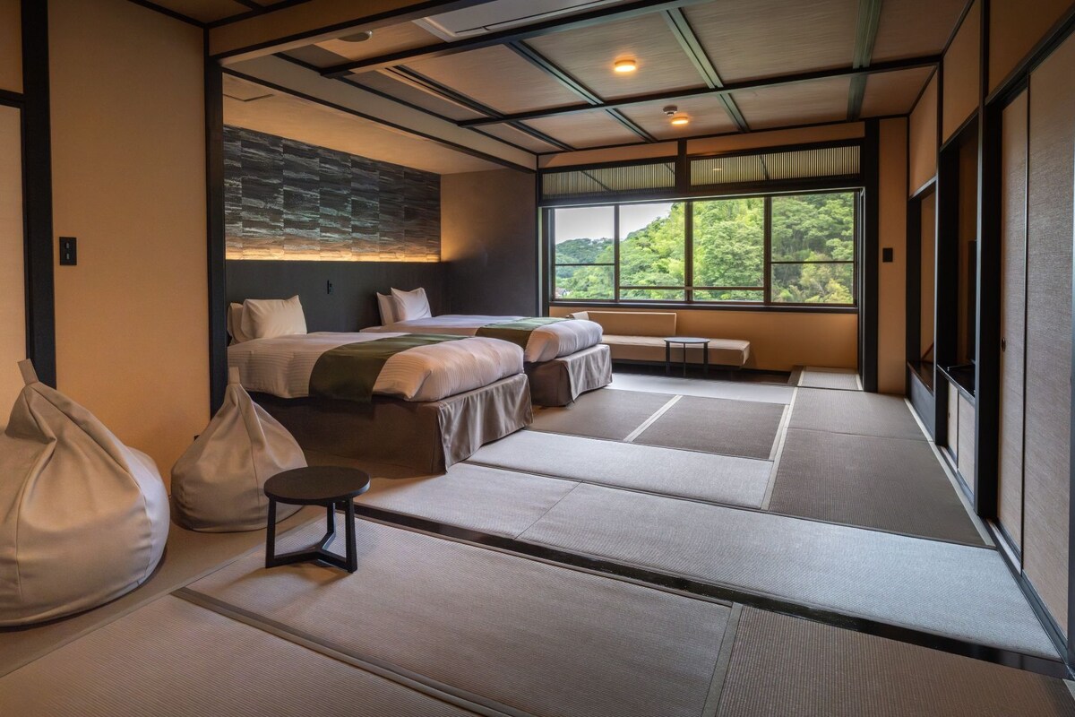 Chambre avec lits jumeaux de style japonais, non-fumeur (Nonohanatei Superior Modern)