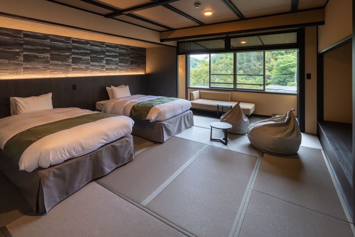 Chambre avec lits jumeaux de style japonais, non-fumeur (Nonohanatei Japanese Modern)