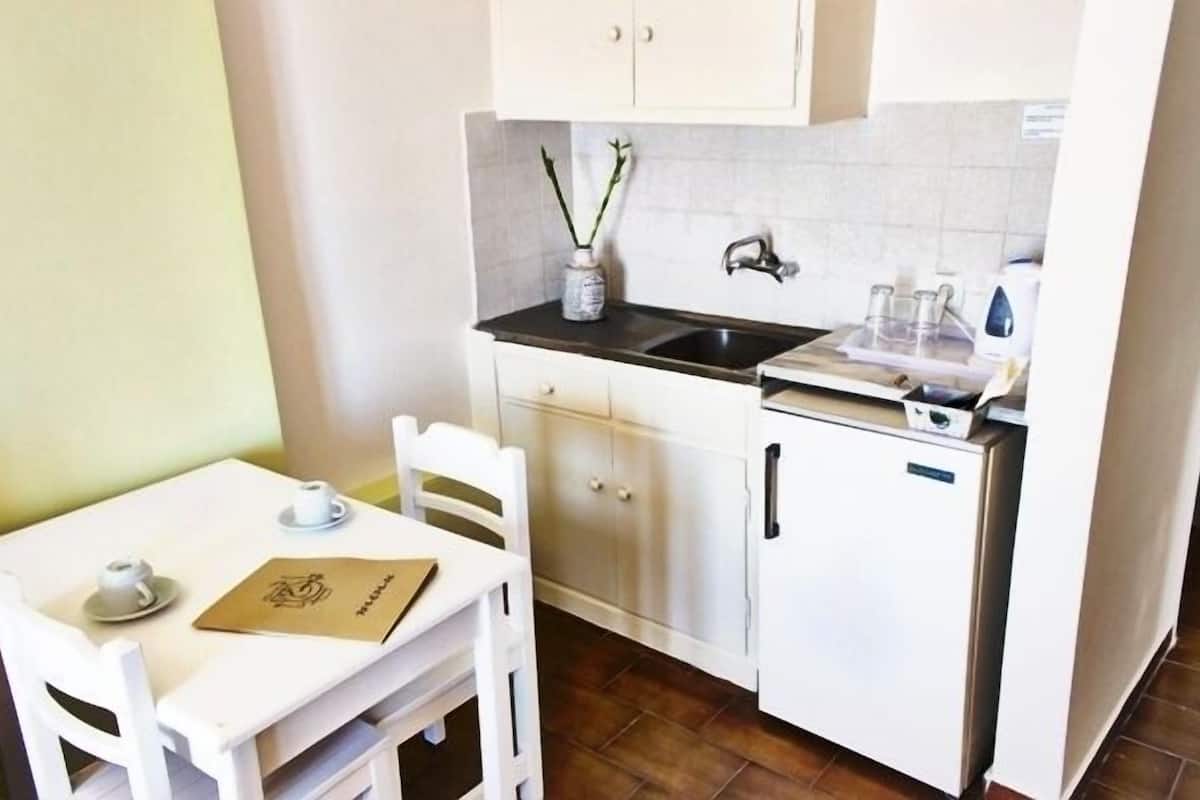 triple room, garden view | private kitchenette | fridge, electric kettle