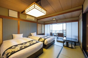 スーペリア ツインルーム 専用バスルーム オーシャンビュー | セーフティボックス (室内)、WiFi、ベッドシーツ