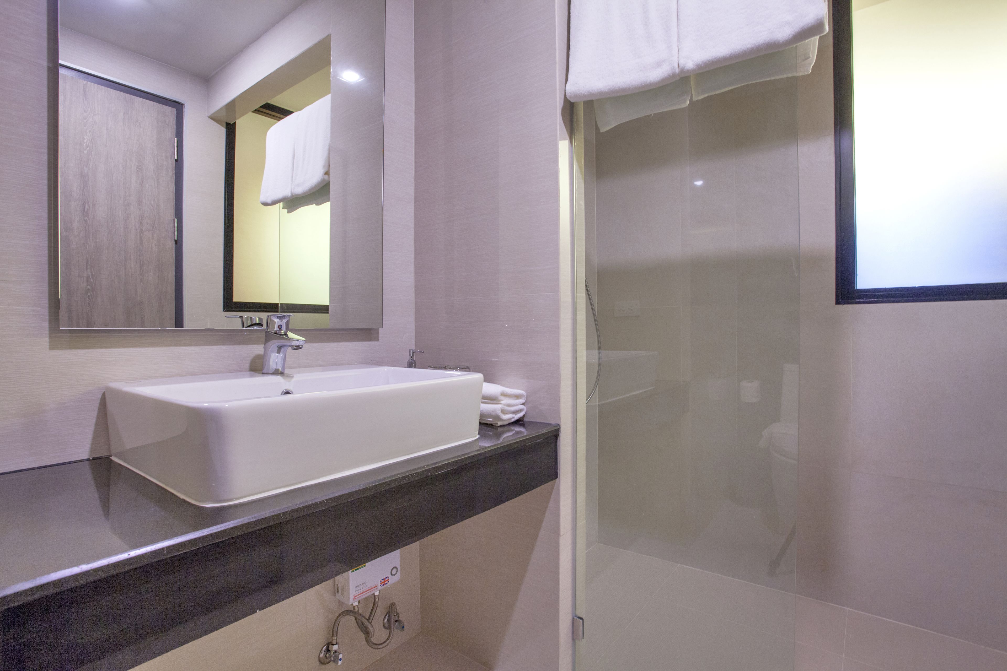 free toiletries, hair dryer, bathrobes, slippers