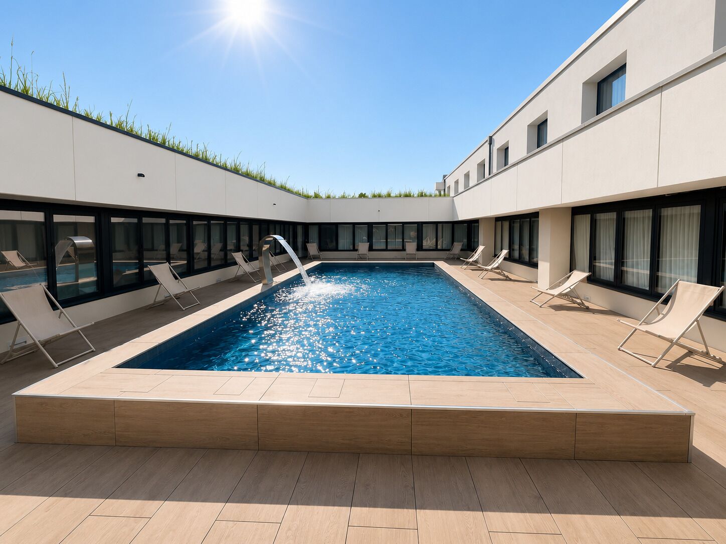 Seasonal outdoor pool
