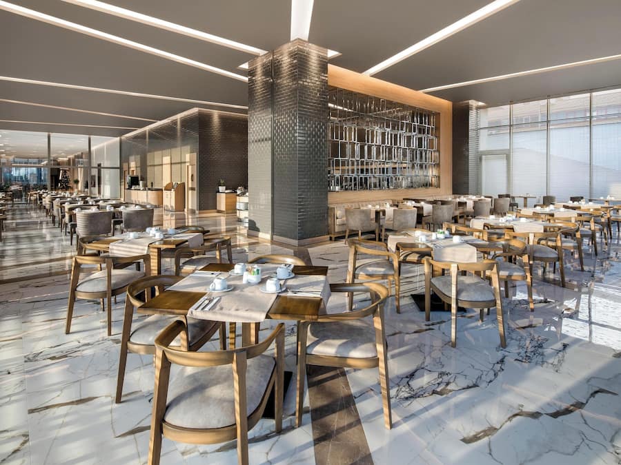 Breakfast, lunch and dinner served