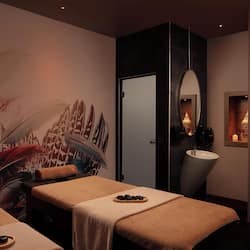 Salas para tratamentos a dois, sauna seca, sauna a vapor