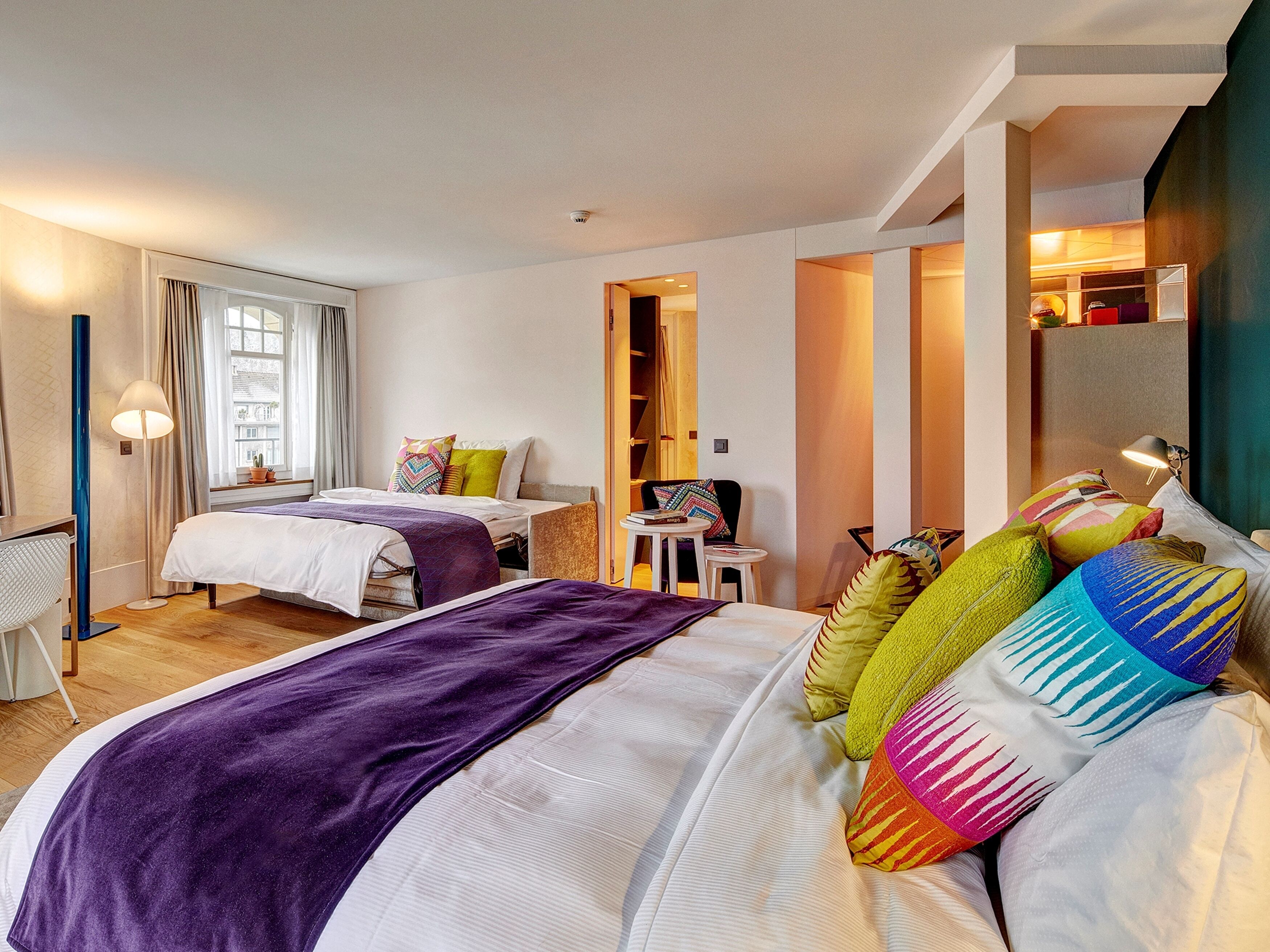 family junior suite | 1 bedroom, hypo-allergenic bedding, in-room safe, desk