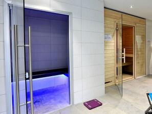 Hammam, 1 salle de soins, massages