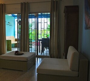 Appartement, 2 chambres | Coffre-fort, fer et planche à repasser, lit de bébé (supplément)