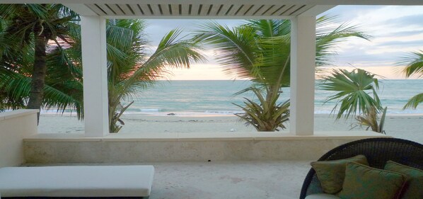 Blick von der Unterkunft