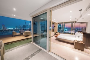 Ático, 5 habitaciones, baño privado (Duplex) | Sábanas de algodón egipcio y ropa de cama de alta calidad