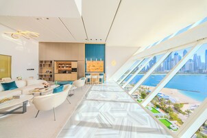 Suíte, 2 quartos, vista para o mar (Skyline) | Roupas de cama de algodão egípcio, roupas de cama premium