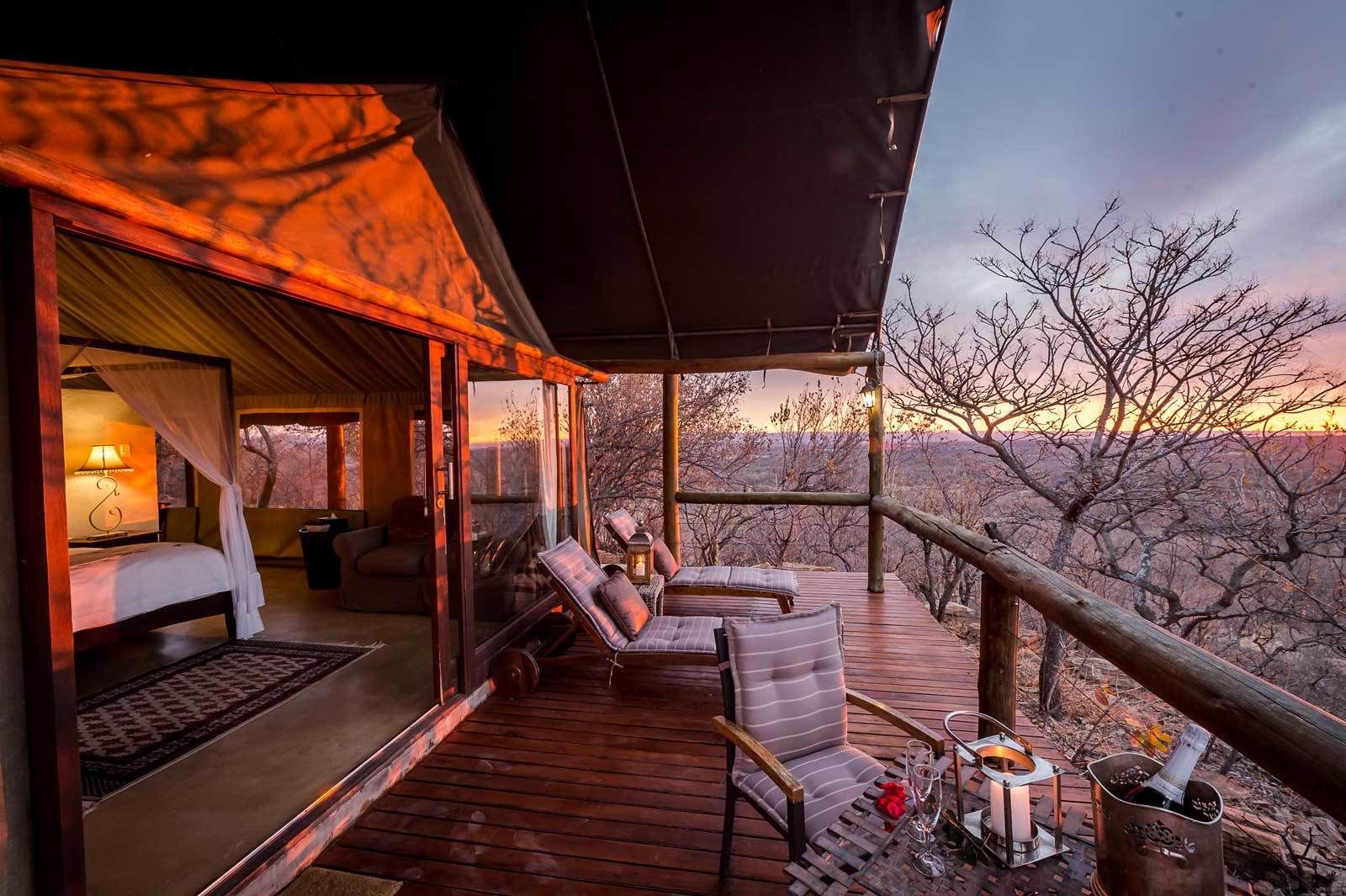 Tienda de campaña de lujo, 1 habitación (Luxury Safari Style Tent) | Terraza o patio