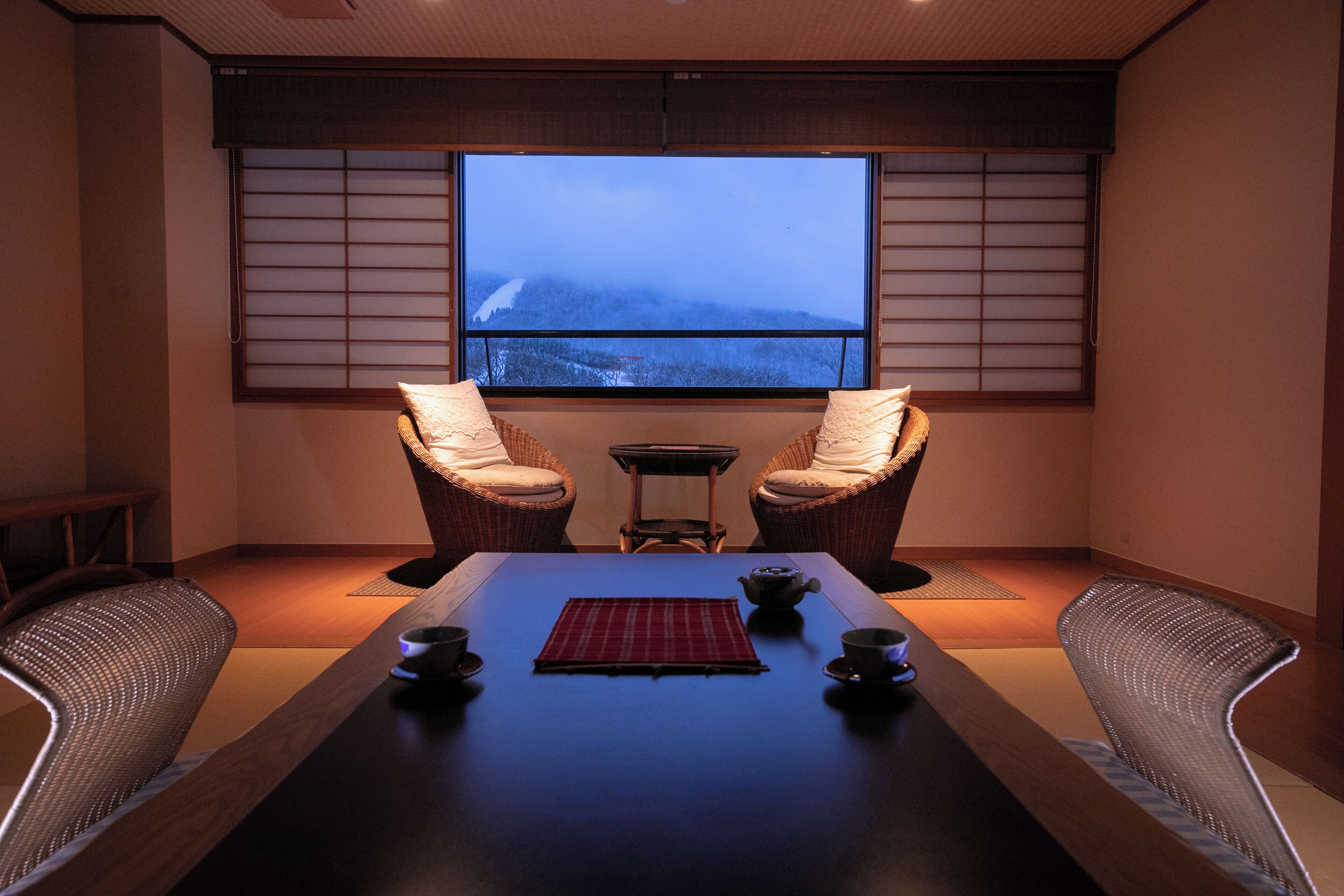 Modern Japanese-Western Style Room, Non Smoking (24sqm, 2 beds and 2 futon bedding sets) | In-room safe, free WiFi, bed sheets, wheelchair access