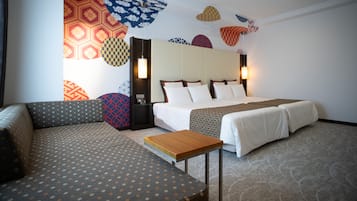 Desk, blackout curtains, iron/ironing board, free WiFi