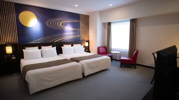 Desk, blackout curtains, iron/ironing board, free WiFi