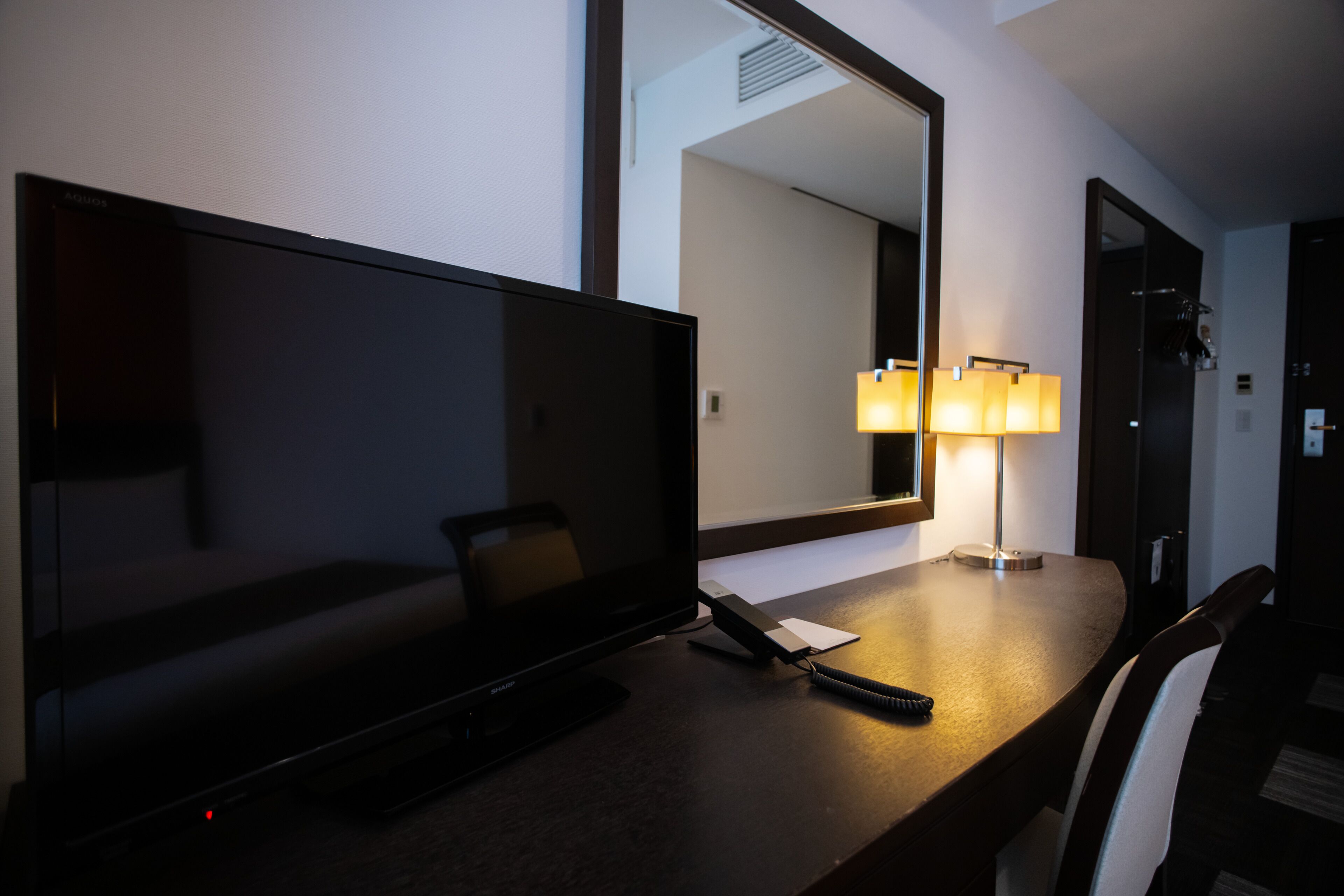 1 bedroom, desk, blackout curtains, iron/ironing board