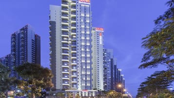 Front of property – evening/night