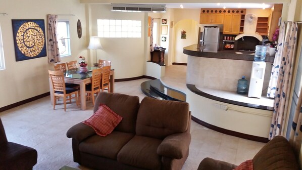 4 Bedrooms, 4 Bathrooms Pool Villa | Living area | Flat-screen TV - Baan PaiFar Pool Villa (Pattaya)