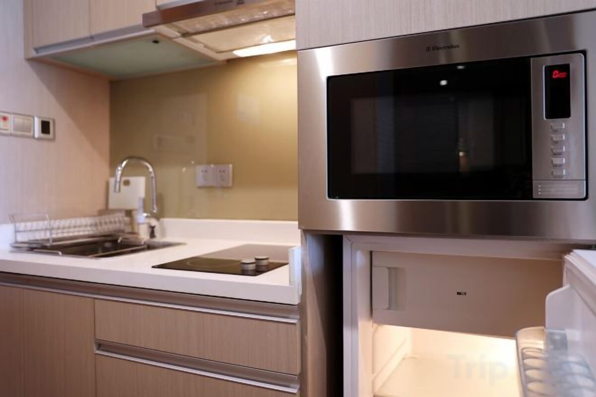 Private kitchen | Coffee/tea maker, fridge, microwave (on request), electric kettle