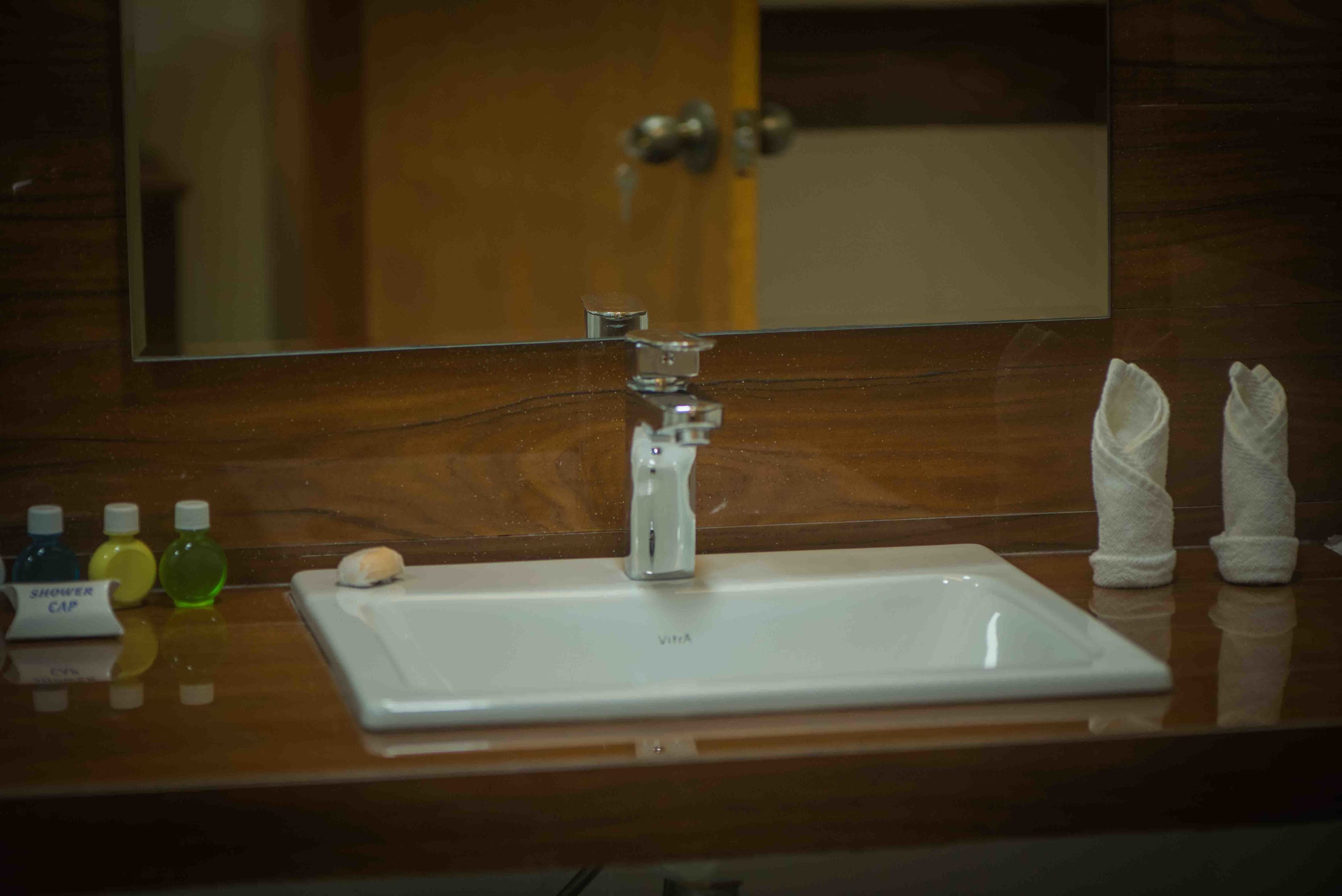 family room | bathroom | shower, free toiletries, bidet, towels