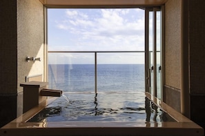 Executive Japanese Western Style Room(57.7㎡), Non Smoking | Bathroom | Hair dryer, slippers, electronic bidet, towels