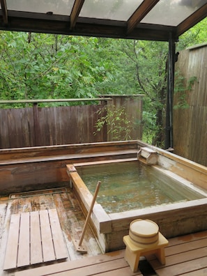 Japanese Western Style Room, Private Open Air Bath | View from room - Okuhida no Yado Furusato (Takayama)