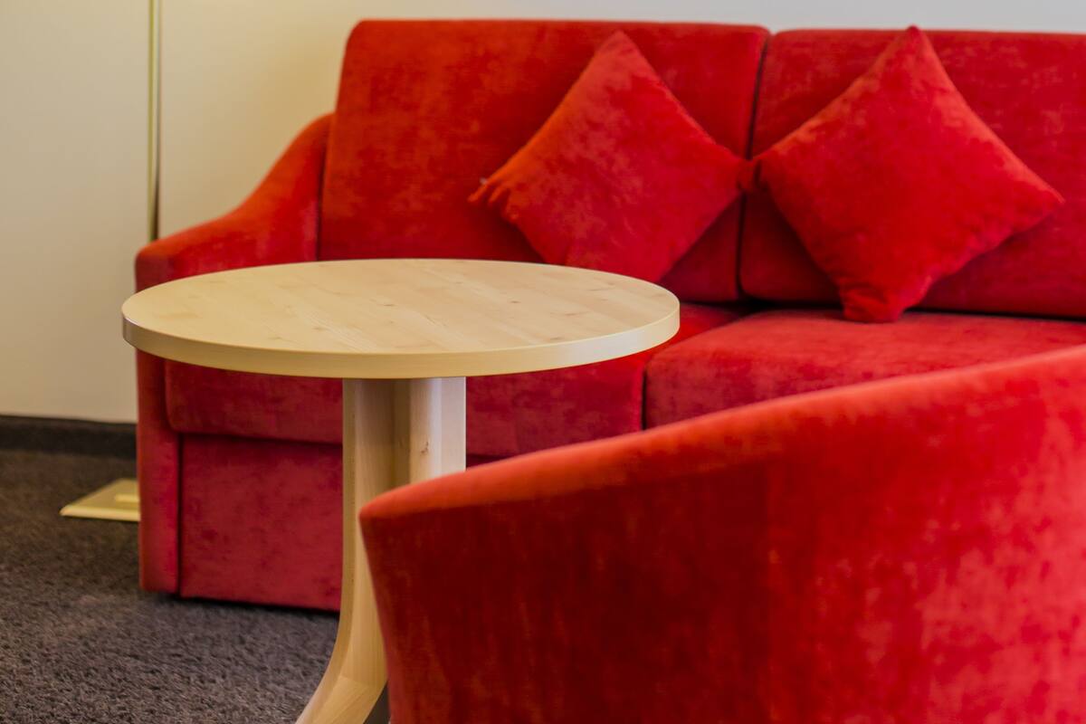 family room, 1 bedroom, balcony | living area | flat-screen tv, ping pong, heated floors