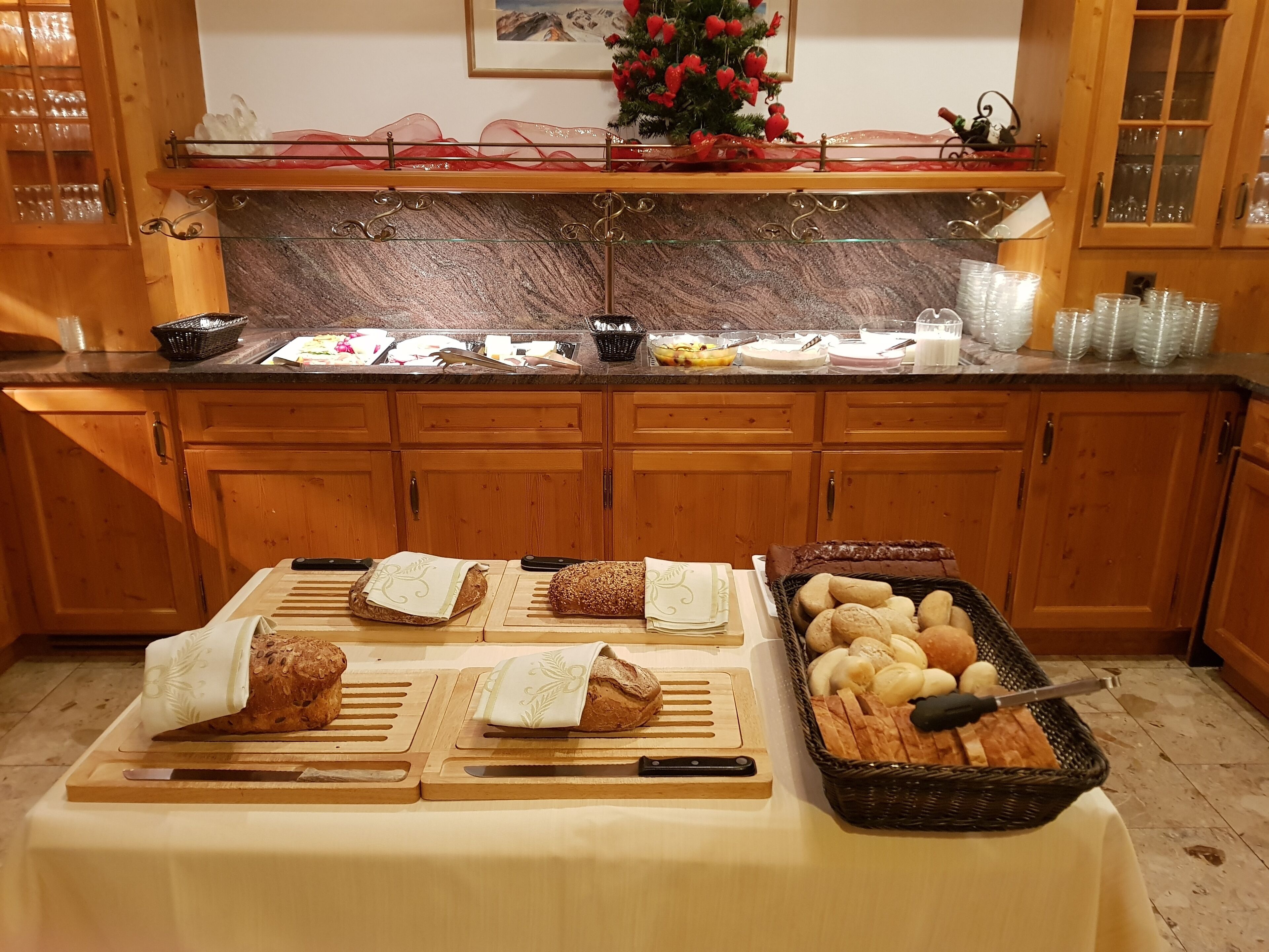 daily buffet breakfast (chf 16 per person)