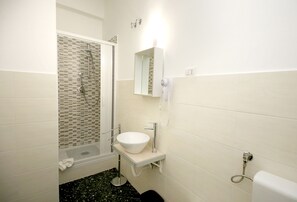Quadruple Room, Balcony | Bathroom | Free toiletries, hair dryer, towels