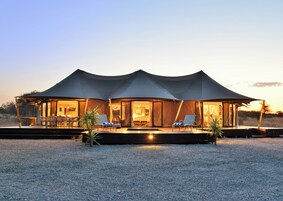 Luxury Tent | Premium bedding, down comforters, in-room safe, desk