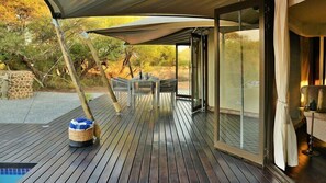 Luxury Tent | Outdoor dining | Breakfast, lunch and dinner served  - Finfoot Lake Reserve by Dream Resorts (Beestekraal)