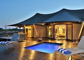 Luxury Tent | Premium bedding, down comforters, in-room safe, desk