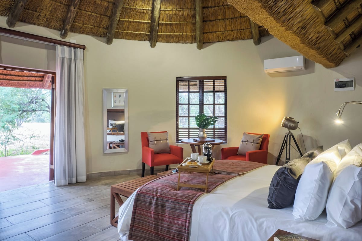 컴포트 샬레, 침실 1개, 정원 전망 | 고급 침구, 오리/거위털 이불, 객실 내 금고, 책상