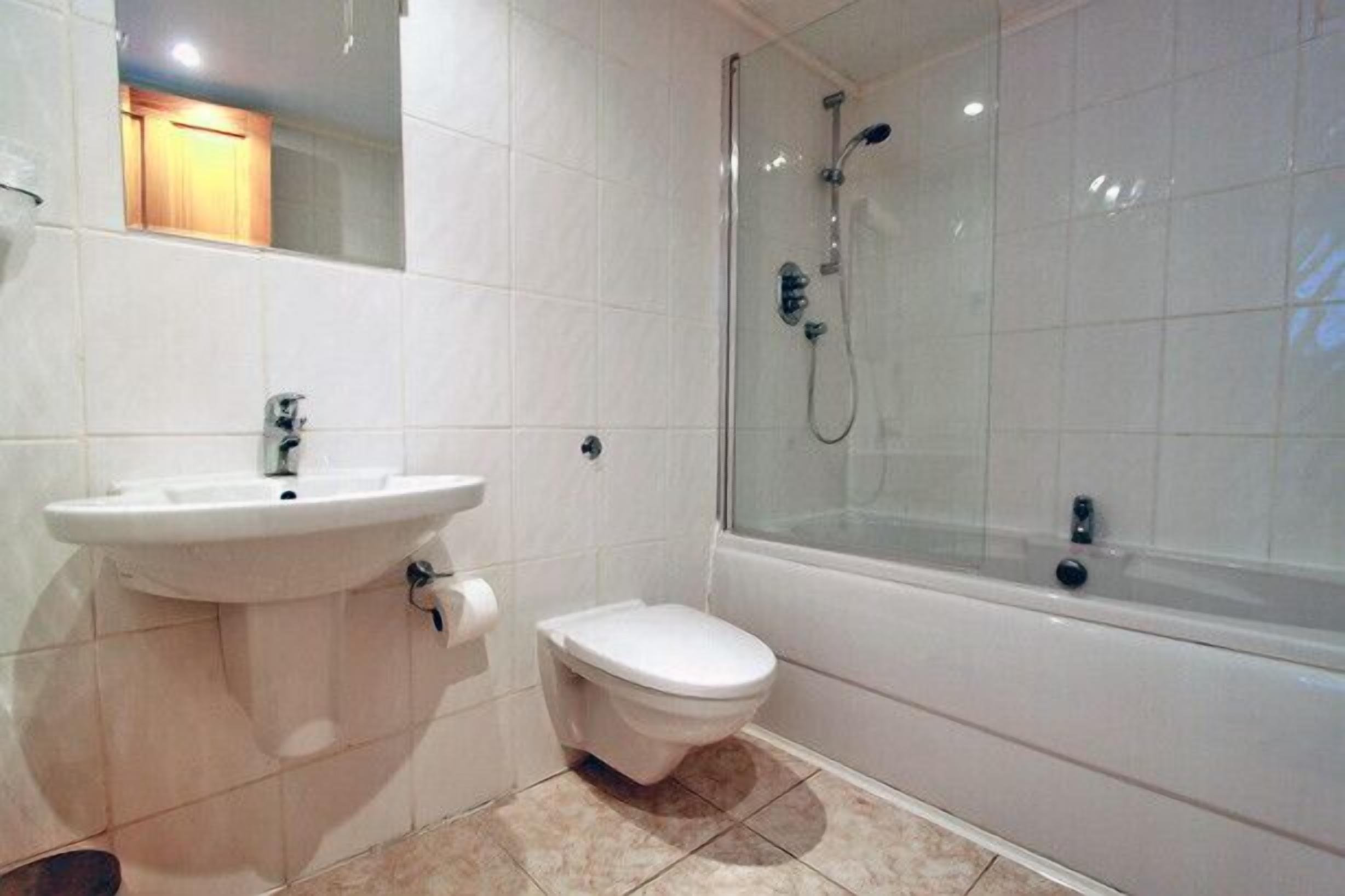 free toiletries, hair dryer, towels