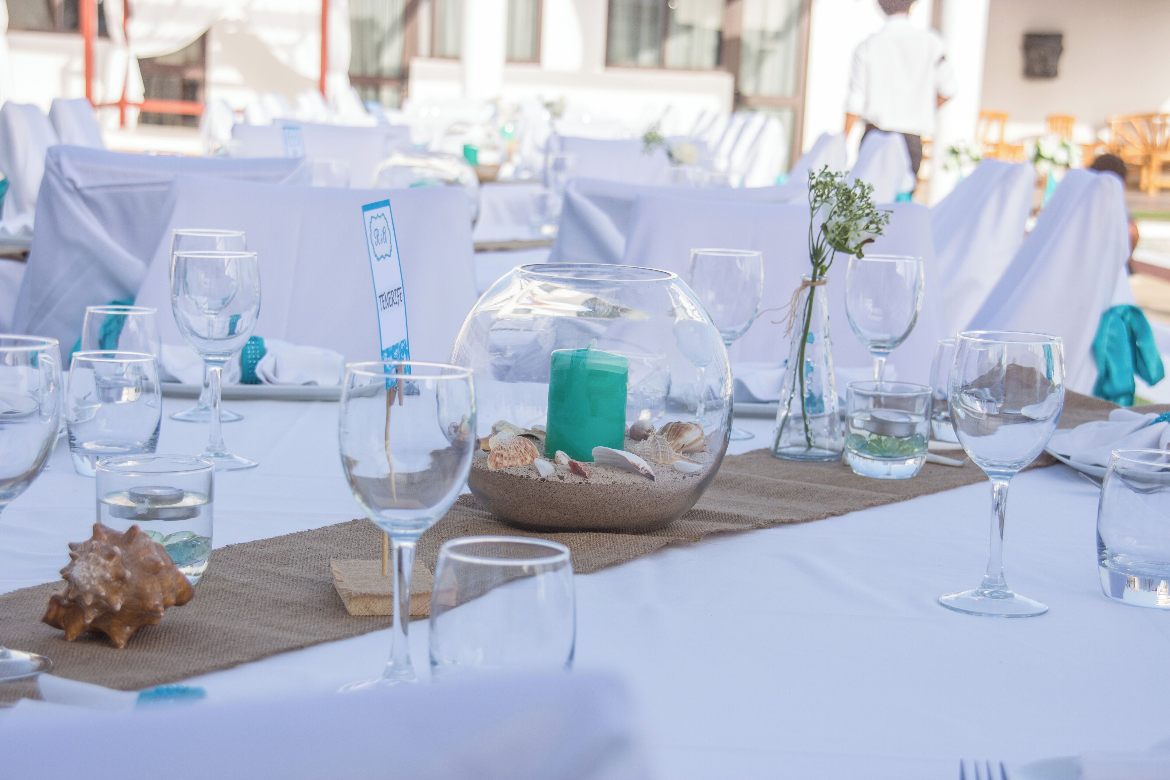 outdoor wedding area