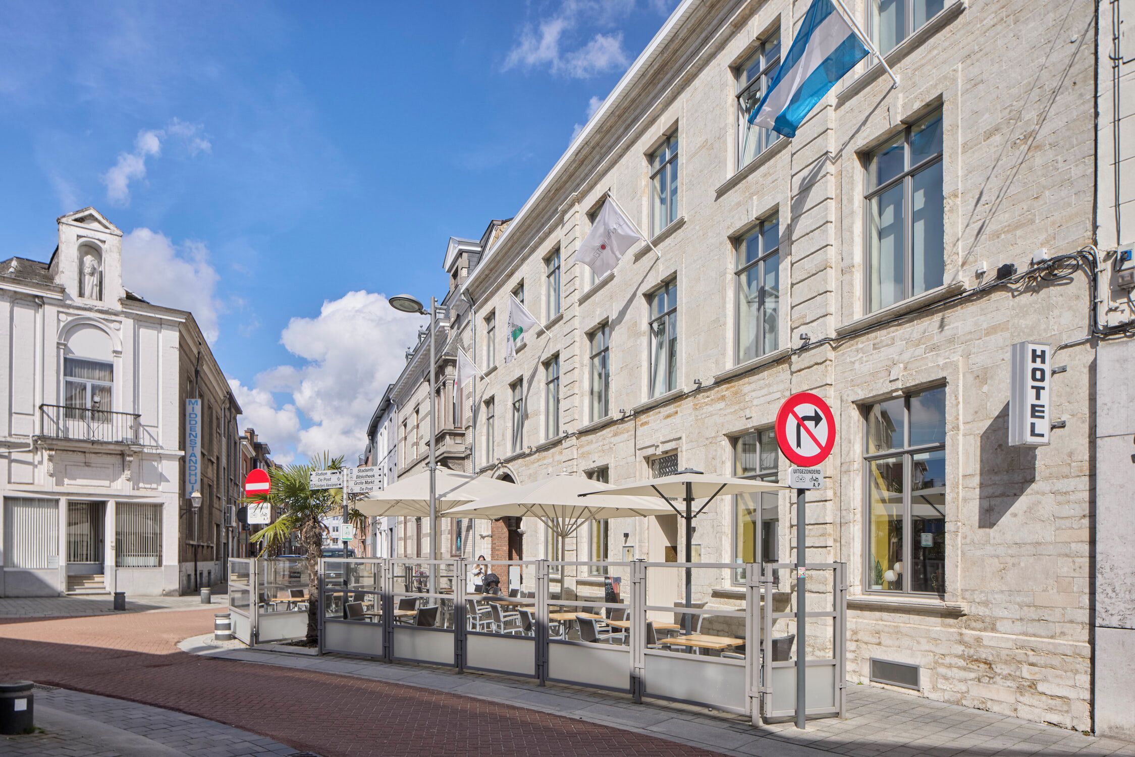 Voorkant van accommodatie