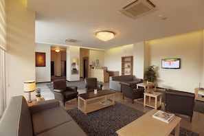 Sitteområde i lobbyen